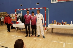 Podium SHCL avec Thomas, Vincent et Florian